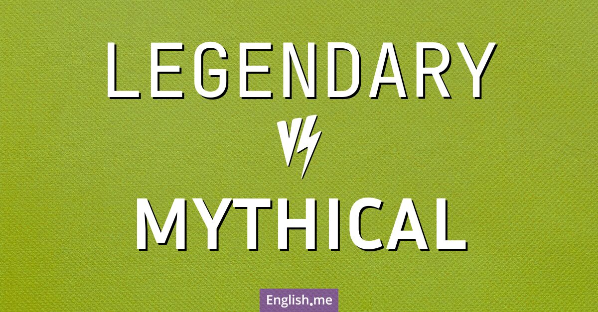 "Legendary" (legendario) contra "Mythical" (mítico) "Legendary" (legendario) contra "Mythical" (mítico)